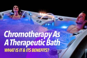 A couple experiencing color therapy as a therapeutic bath